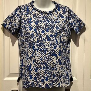 ‎Club Monaco Blues/Grey Short Sleeve Top Size XS
